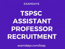 tspsc assistant professor recruitment