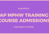 ap mphw training course admissions