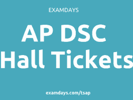 ap dsc hall tickets