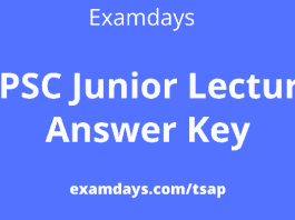 tspsc junior lecturer answer key