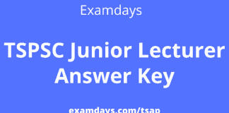 tspsc junior lecturer answer key