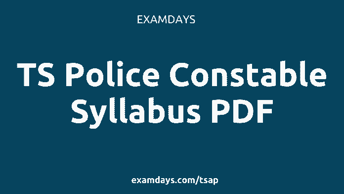 ts police constable syllabus
