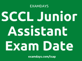 sccl ja exam date