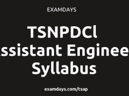tsnpdcl ae syllabus