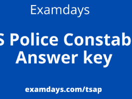 TS Police Constable Answer key