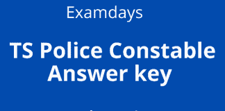 TS Police Constable Answer key