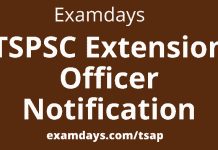 tspsc extension officer notification