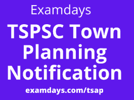 tspsc town planning notification