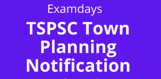tspsc town planning notification
