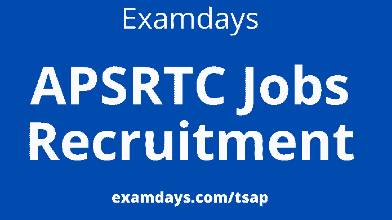 APSRTC Recruitment 2022 Conductor Driver 2000 Posts Apply apsrtc.ap.gov.in