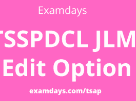 tsspdcl jlm edit option