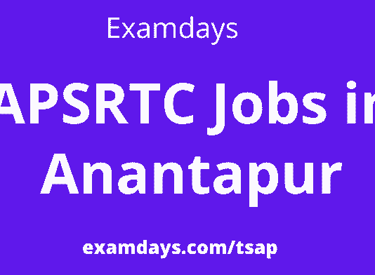 apsrtc jobs in anantapur