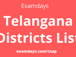 how many districts in telangana