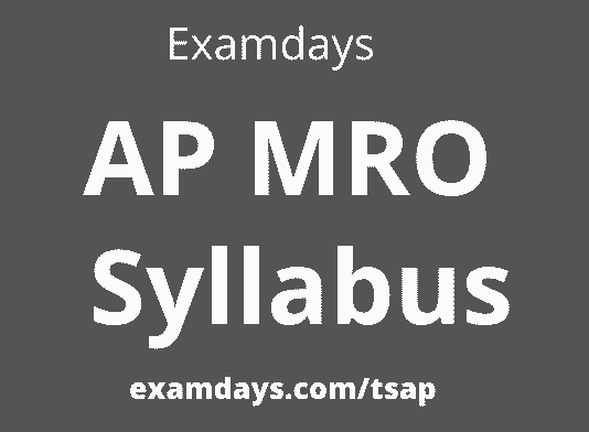 mro syllabus in ap