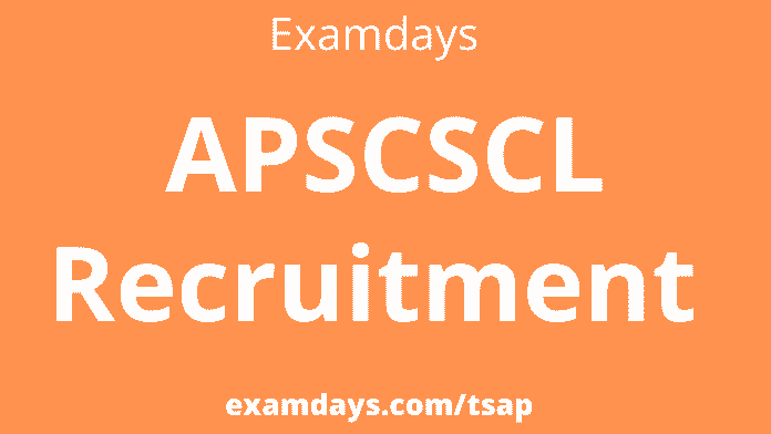 apscscl recruitment