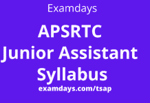 apsrtc ja syllabus