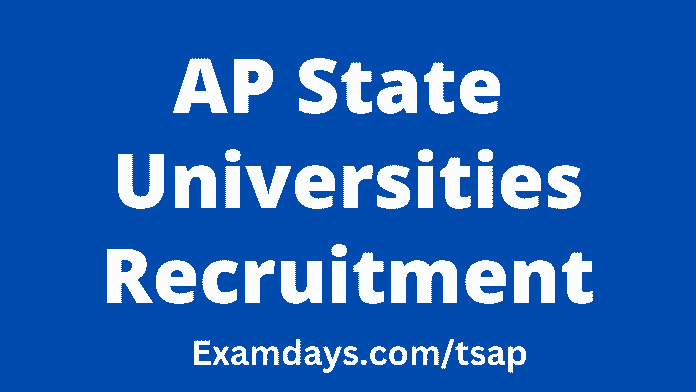 ap state universities recruitment