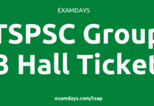 tspsc group 3 hall ticket