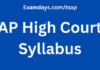 AP High Court Syllabus