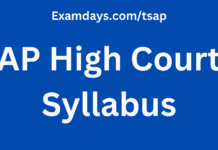 AP High Court Syllabus