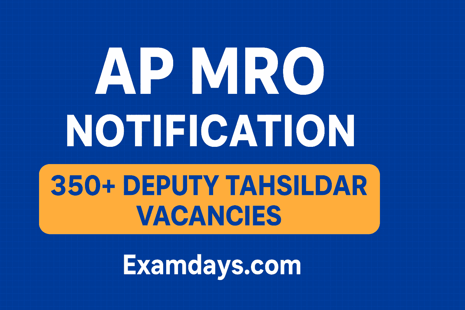 AP MRO Notification