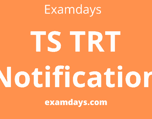 TS TRT Notification 2023 Released for 5089 Posts Schedule OUT