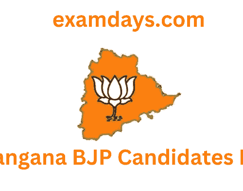 Telangana BJP 1st Candidates List 2023 Released Check Your Leader Name