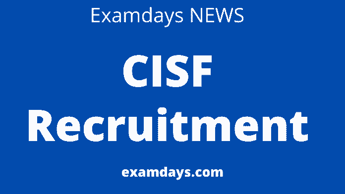 cisf recruitment