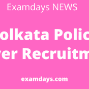 kolkata police driver recruitment