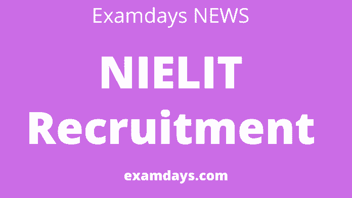 nielit recruitment